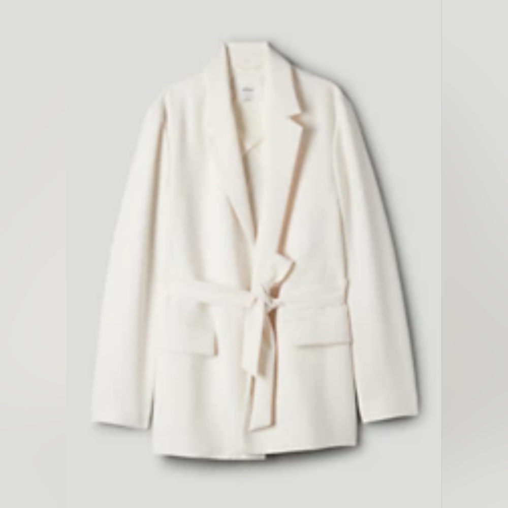 NWOT Aritzia Wilfred Esteli Blazer White Light Birch Medium $228 New